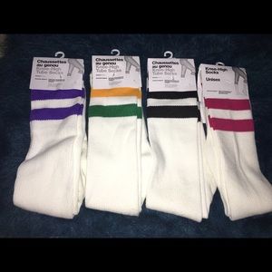 High calf tube socks